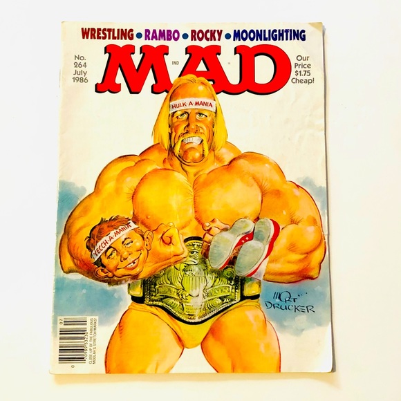 MAD Magazine Other - MAD Magazine July 1986 Hulk Hogan Rambo Rocky